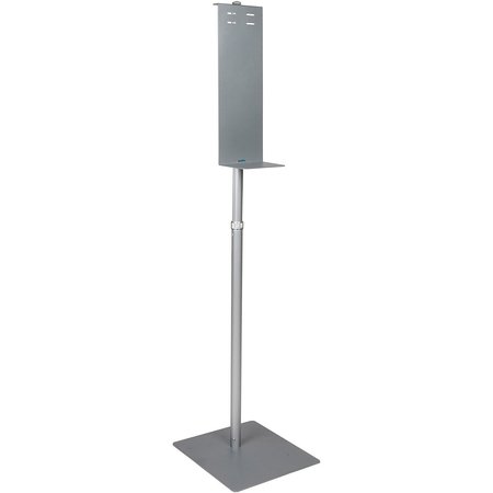 GLOBAL INDUSTRIAL Universal Hand Sanitizer Dispenser Floor Stand, Height Adjustable 641558